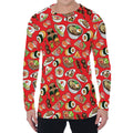 Japanese Food Pattern Print Men's Long Sleeve T-Shirt