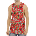 Japanese Food Pattern Print Men's Muscle Tank Top