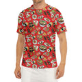 Japanese Food Pattern Print Men's Short Sleeve Rash Guard