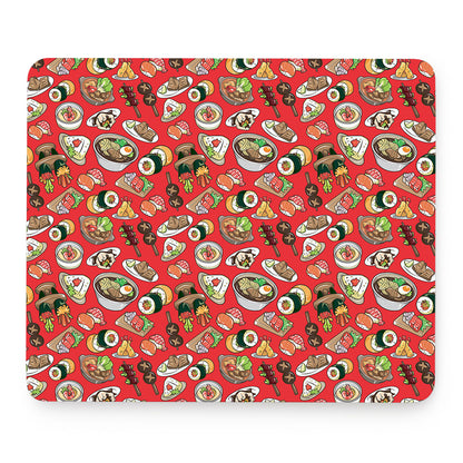 Japanese Food Pattern Print Mouse Pad