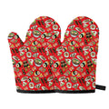 Japanese Food Pattern Print Oven Mitts