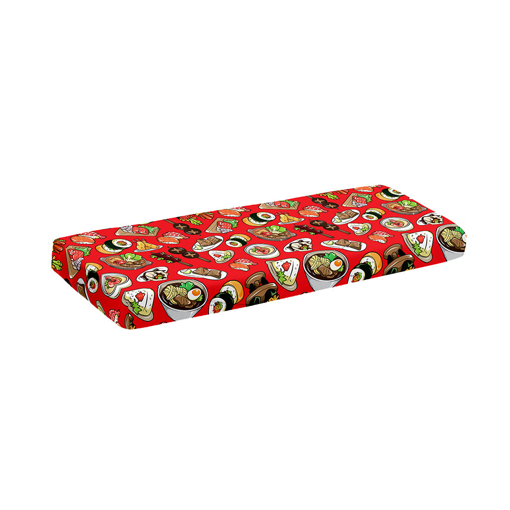 Japanese Food Pattern Print Piano Keyboard Cover