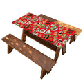 Japanese Food Pattern Print Picnic Table Cover