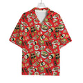 Japanese Food Pattern Print Rayon Hawaiian Shirt