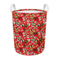 Japanese Food Pattern Print Round Laundry Basket