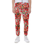 Japanese Food Pattern Print Scuba Joggers