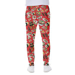 Japanese Food Pattern Print Scuba Joggers