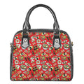 Japanese Food Pattern Print Shoulder Handbag