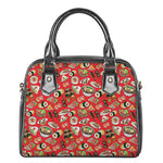 Japanese Food Pattern Print Shoulder Handbag