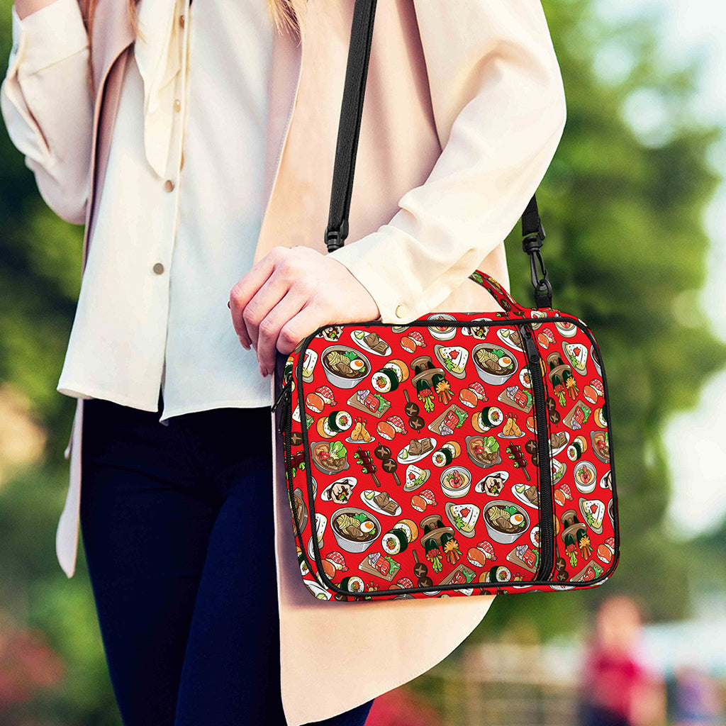 Japanese Food Pattern Print Shoulder Strap Bible Bag