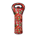 Japanese Food Pattern Print Single Neoprene Wine Tote