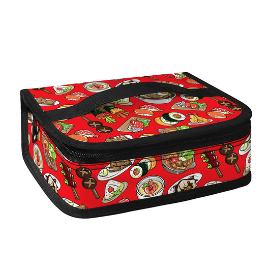 Japanese Food Pattern Print Small Lunch Bag