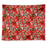 Japanese Food Pattern Print Tapestry