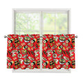 Japanese Food Pattern Print Tier Curtains