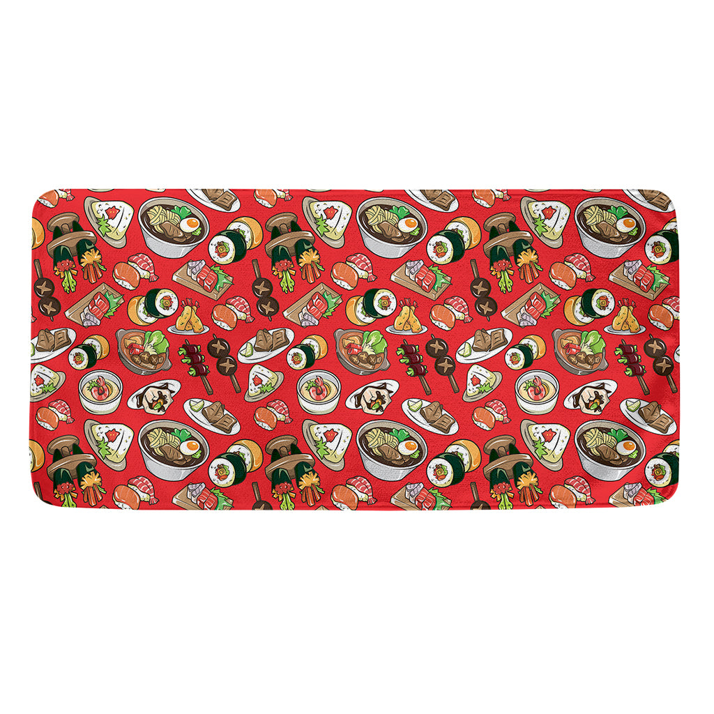 Japanese Food Pattern Print Towel