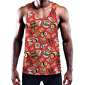 Japanese Food Pattern Print Men's Workout Tank Top