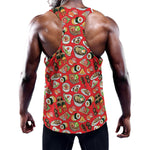 Japanese Food Pattern Print Training Tank Top