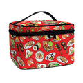 Japanese Food Pattern Print Travel Makeup Bag