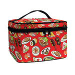 Japanese Food Pattern Print Travel Makeup Bag