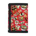 Japanese Food Pattern Print Trifold Wallet