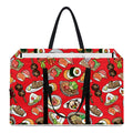 Japanese Food Pattern Print Utility Tote Bag