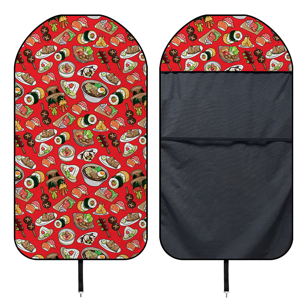 Japanese Food Pattern Print Waterproof Car Seat Cover