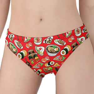 Japanese Food Pattern Print Women's Panties