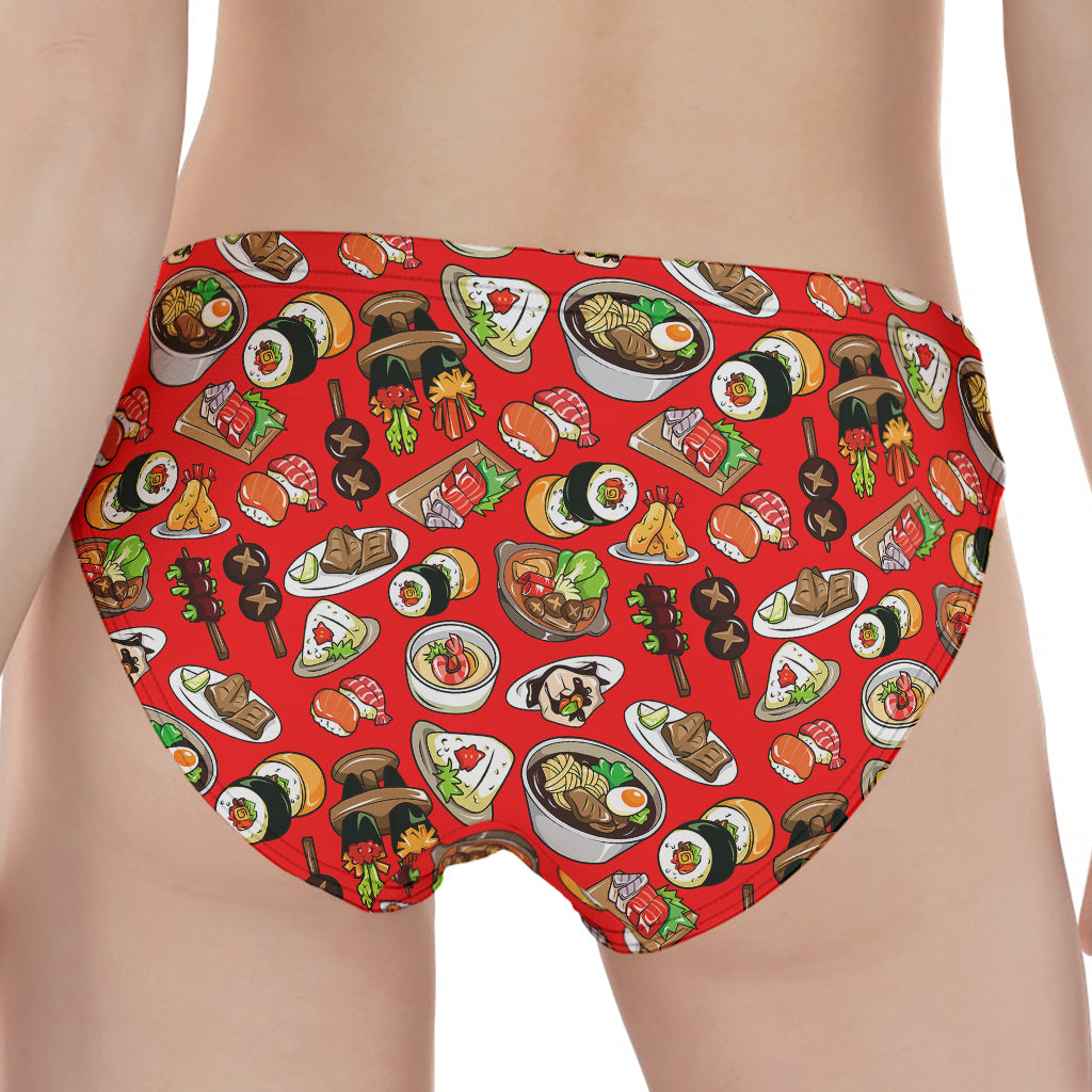 Japanese Food Pattern Print Women's Panties