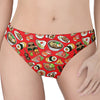 Japanese Food Pattern Print Women's Thong