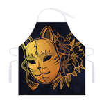 Japanese Fox Mask Print Adjustable Apron