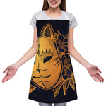 Japanese Fox Mask Print Adjustable Apron