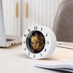 Japanese Fox Mask Print Alarm Clock