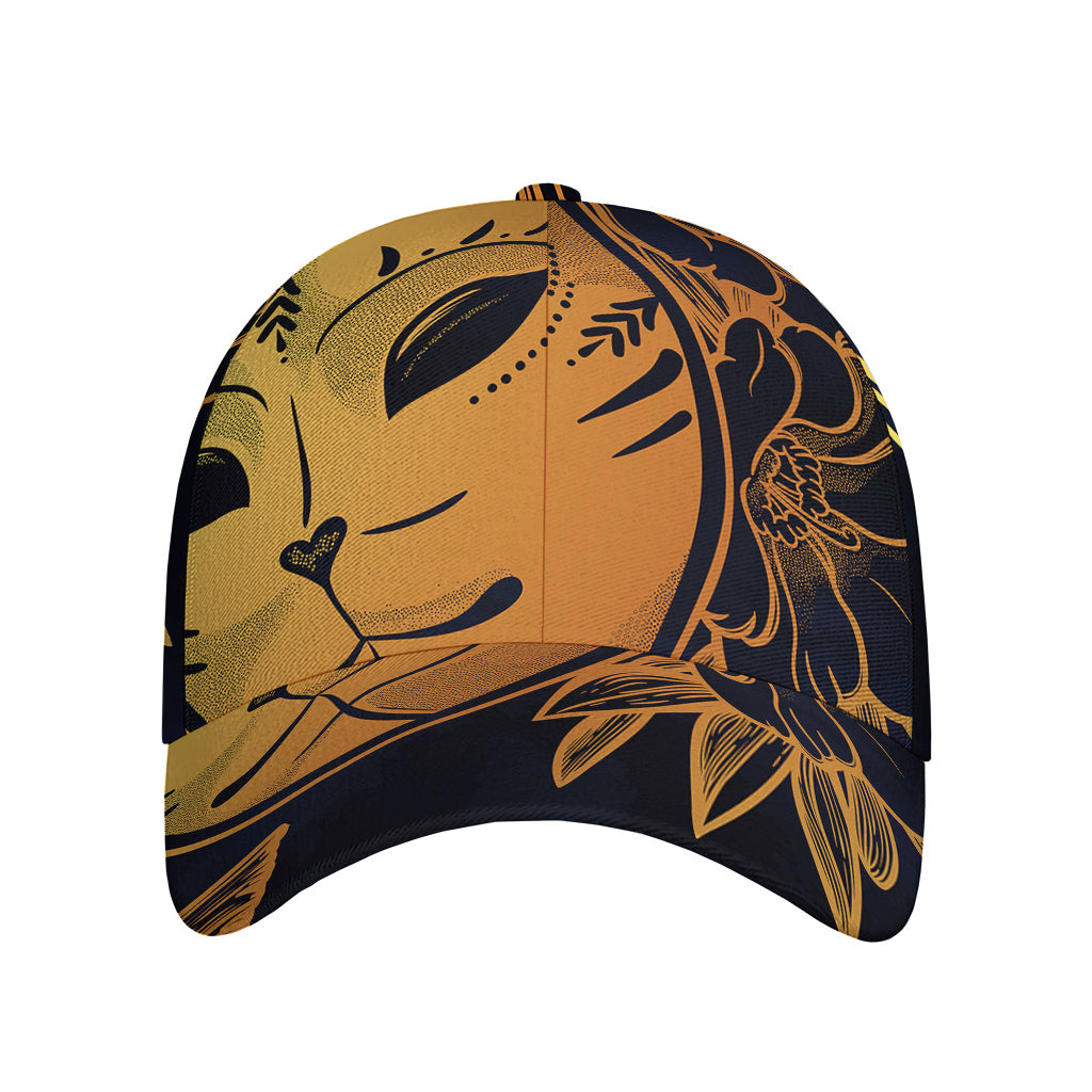 Japanese Fox Mask Print Baseball Cap