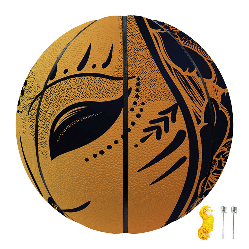 Japanese Fox Mask Print Basketball