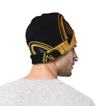 Japanese Fox Mask Print Beanie