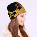 Japanese Fox Mask Print Beanie