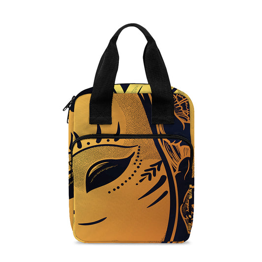 Japanese Fox Mask Print Bible Tote Bag