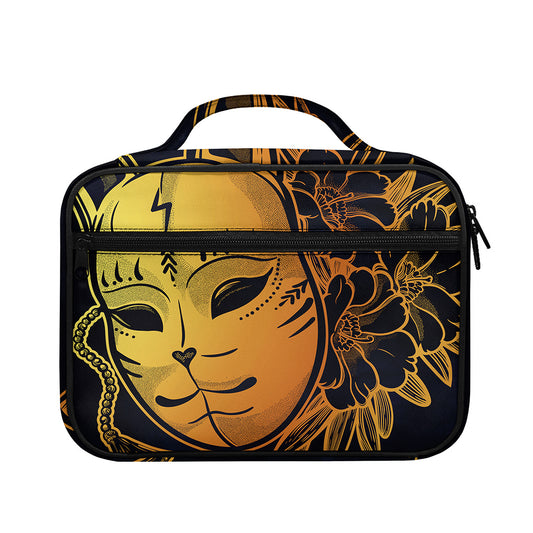 Japanese Fox Mask Print Briefcase Bible Bag