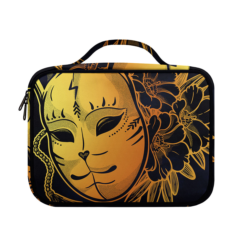 Japanese Fox Mask Print Briefcase Bible Bag