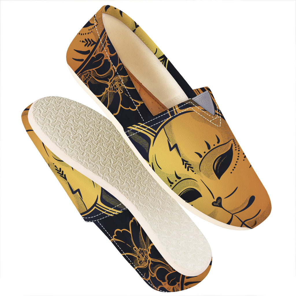 Japanese Fox Mask Print Casual Shoes