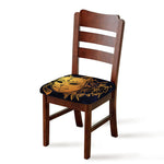 Japanese Fox Mask Print Chair Cushion Cover