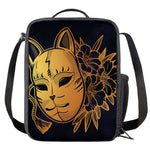 Japanese Fox Mask Print Crossbody Lunch Bag