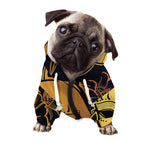 Japanese Fox Mask Print Dog Zip Up Hoodie