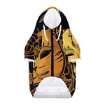 Japanese Fox Mask Print Dog Zip Up Hoodie