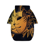 Japanese Fox Mask Print Dog Zip Up Hoodie