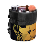 Japanese Fox Mask Print Drawstring Makeup Bag