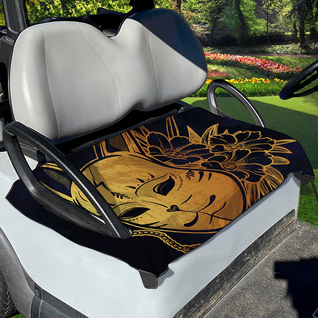 Japanese Fox Mask Print Golf Cart Seat Cover