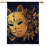 Japanese Fox Mask Print House Flag