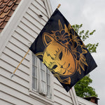 Japanese Fox Mask Print House Flag
