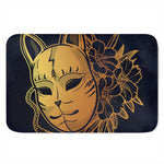 Japanese Fox Mask Print Indoor Door Mat
